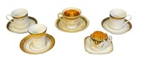 Lot of 5 Assorted Tea Cups & Saucer Sets