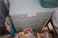 LIGHT BLUE DRESSER 27X15X35