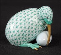 Herend Porcelain Fishnet Kiwi Bird Figurine