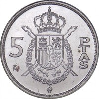 Spain 5 pesetas, 1983