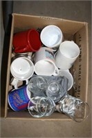 Coffee Mugs (12+); Small Juice glasses (4)