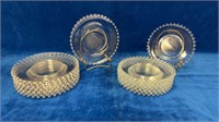 (16) Imperial Candlewick Crystal Plates