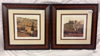 Pair of Villa Framed Prints, 15" x 15"