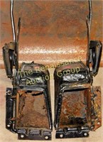 2 1952 Ford Hood Hinges, Vents