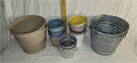 Metal Galvanized Buckets: Most Painted