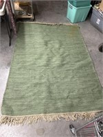 Decorative rug 95 in long 61 1/2 in wide some