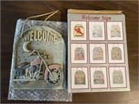 Spoontiques welcome sign motorcycle in box