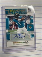 AUTOGRAPH TRAVIS ETIENNE JR FRANCHISE FUTURE CARD