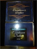 First & Last Year Issue US Eisenhower $1 Coins