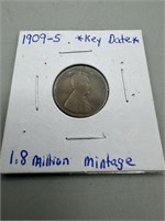 1909-S Key Date Wheat Penny