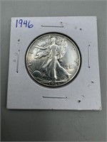 1946 Silver Walking Liberty Half Dollar