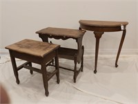 Three Antique Tables With Potential