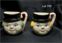 (2) Snowman Cups