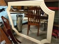 Large Dresser / Wall Mirror in Cream Frame