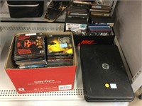 Pc games, DVDs and laptop computers.