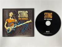 Autograph COA Sting CD Album