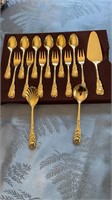 Gold plated cutlery