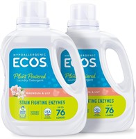 2 Pack ECOS Laundry Detergent Liquid with Enzymes