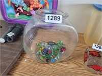 FISH BOWL FULL OF MARBLES