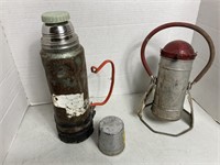 Vintage Do-It-All Lantern & Workworn Thermos