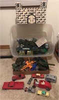 US Army toys, metal matchbox cars/trucks,