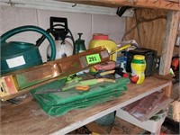 CONTENTS OF SHELF- LAWN CARE ITEMS