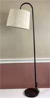 Floor lamp with shade, works, 60”, shade has a