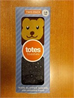 Totes Toasties-Kids Slipper Socks Lion 3-6 Yrs