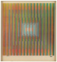 Yaacov AGAM Lenticular Holograph