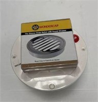 SHOWER DRAIN PVC WONDER CAP 2" WHITE RET.$35