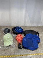 Schwinn Helmet, Hats, Umbrella, and Small Bags