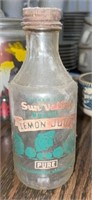 Vintage Sun Valley Lemon Juice Bottle California