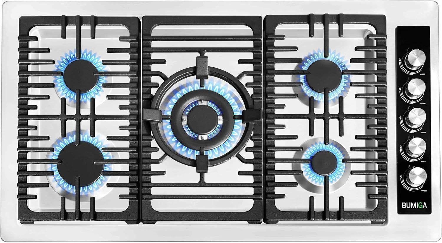 36" Gas Cooktop S.S. Counter-Top Cooker