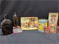 Vintage bottles & tins