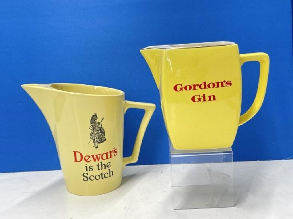 Dewar’s Scotch / Gordon’s Gin Pitchers - Wade