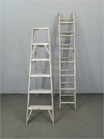 2x The Bid Aluminum Ladders