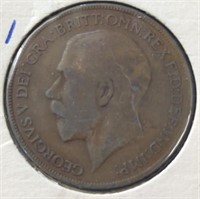 1921 large  English penny