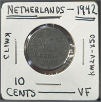 1942 Netherlands coin