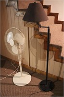 Pedestal Fan & Reading Lamp