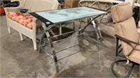 World glass top table