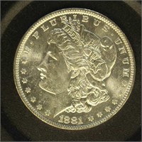US Silver Coin 1881-O Morgan Silver Dollar $1, Cir