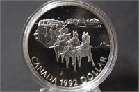1992 Silver Canadian Dollar Commemorative