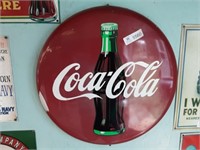 Coca Cola Sign 19" Round