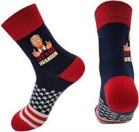Let's Go Brandon socks Trump Middle Finger socks