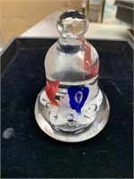 1999 PCA BELL SHAPED 4 “ GLASS PAPER WEIGHT