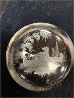 3 “ ANTIQUE ENGRAVED CUT-TO-CLEAR PAPER WEIGHT