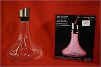 WINE DECANTER WITH AERATOR- 10.2" TALL-7 1/4 WIDE