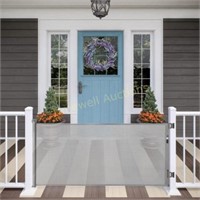 Retractable Baby Gate  33 Tall  71 Wide  Grey