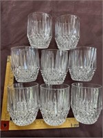 (8) Fostoria crystal glass set lowball