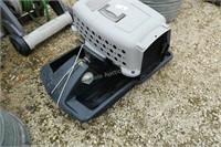 Pet carrier, snow sled lot of 2